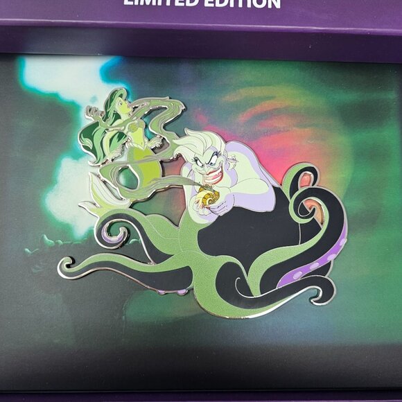 NEW! WDI MOG 2024 Villainous Scenes Jumbo Collection - Ariel and Ursula LE 300 - Picture 6 of 6